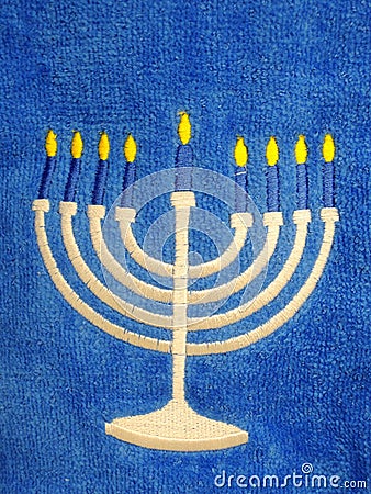 Hanukkah, a Jewish Holiday. Stock Photo